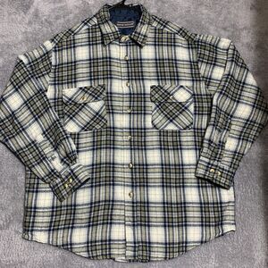 David Taylor Long Sleeve‎ Button Up Mens XL Plaid Thermal Shirt